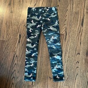 EUC Gapkids Camo and Unicorn Jeggings. Size 7